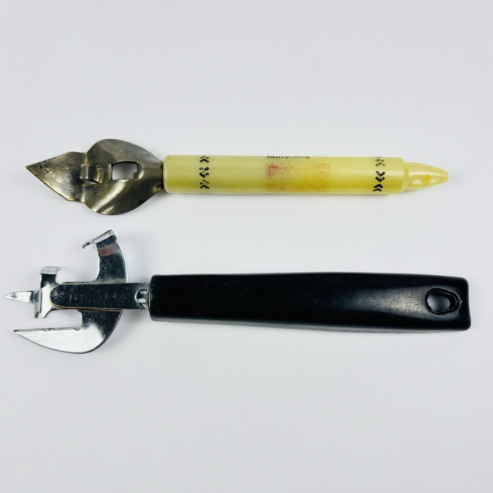 2 VTG Ecko Opener Aberdeen Bel Air ABG Church Key Advertising Bottle Can Letter